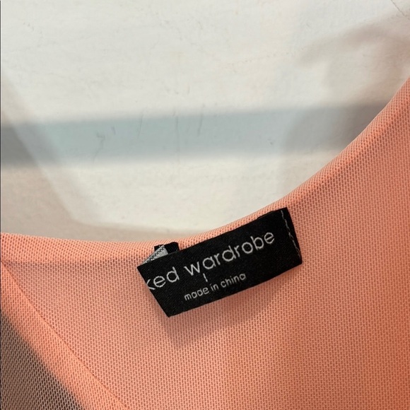 NAKED WARDROBE Cutout Long Sleeve Side Slit Dress In pink copper - Picture 3 of 8